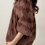 Heartfelt Texture Puff Sleeve Top - Jessi Jayne Boutique