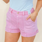 Judy Blue Pink Aurora Weekender Short - Jessi Jayne Boutique
