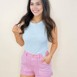 Judy Blue Pink Aurora Weekender Short - Jessi Jayne Boutique