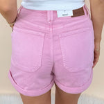 Judy Blue Pink Aurora Weekender Short - Jessi Jayne Boutique