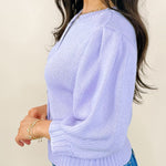 Soft Lavender Button Down Sweater - Jessi Jayne Boutique