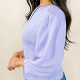 Soft Lavender Button Down Sweater - Jessi Jayne Boutique