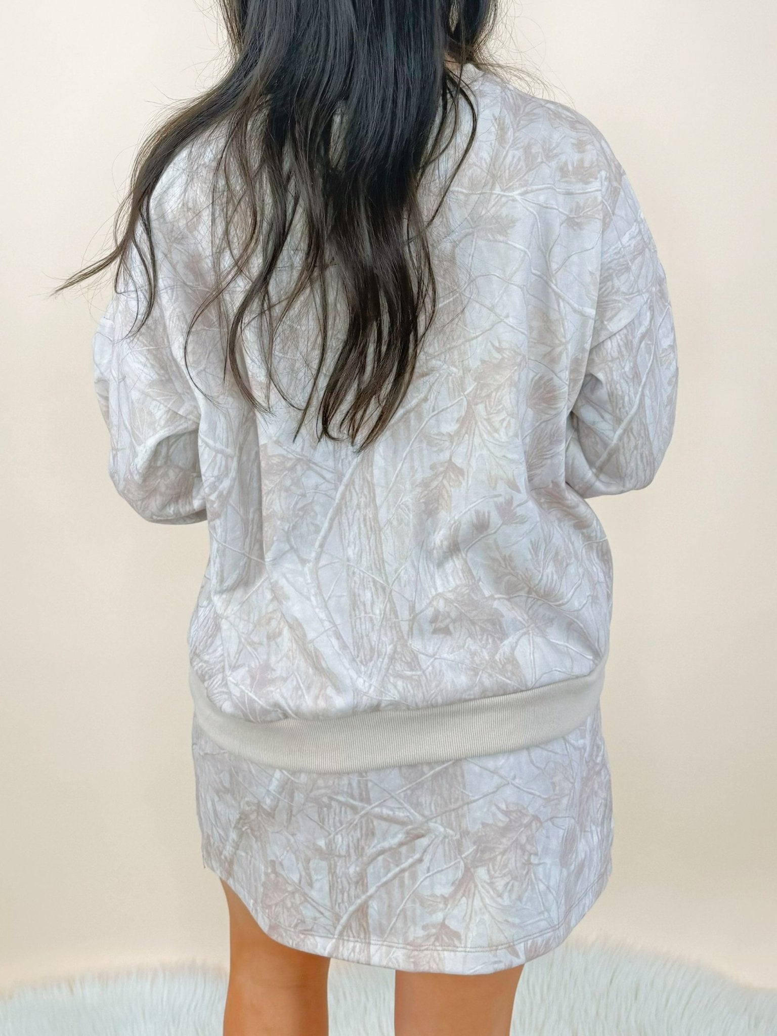 Neutral Ground Camo Sweatshirt and Skirt Set - Jessi Jayne Boutique