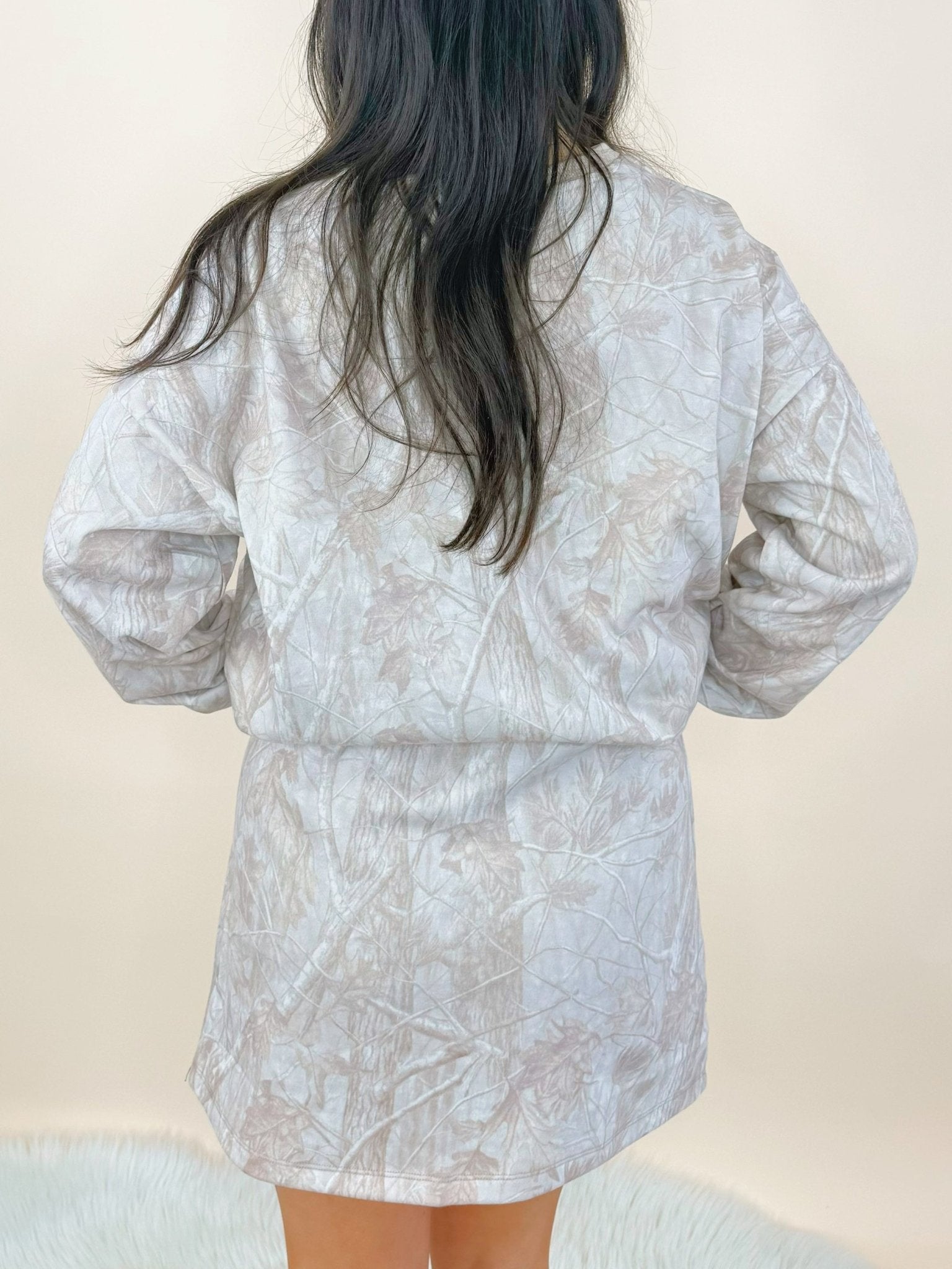 Neutral Ground Camo Sweatshirt and Skirt Set - Jessi Jayne Boutique