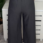 Comfy Chic Charcoal Ponte Cropped Flare Pants - Jessi Jayne Boutique