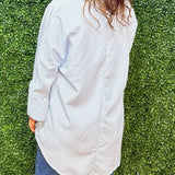 Clean Slate Stand Neck Stripe Blouse - Jessi Jayne Boutique