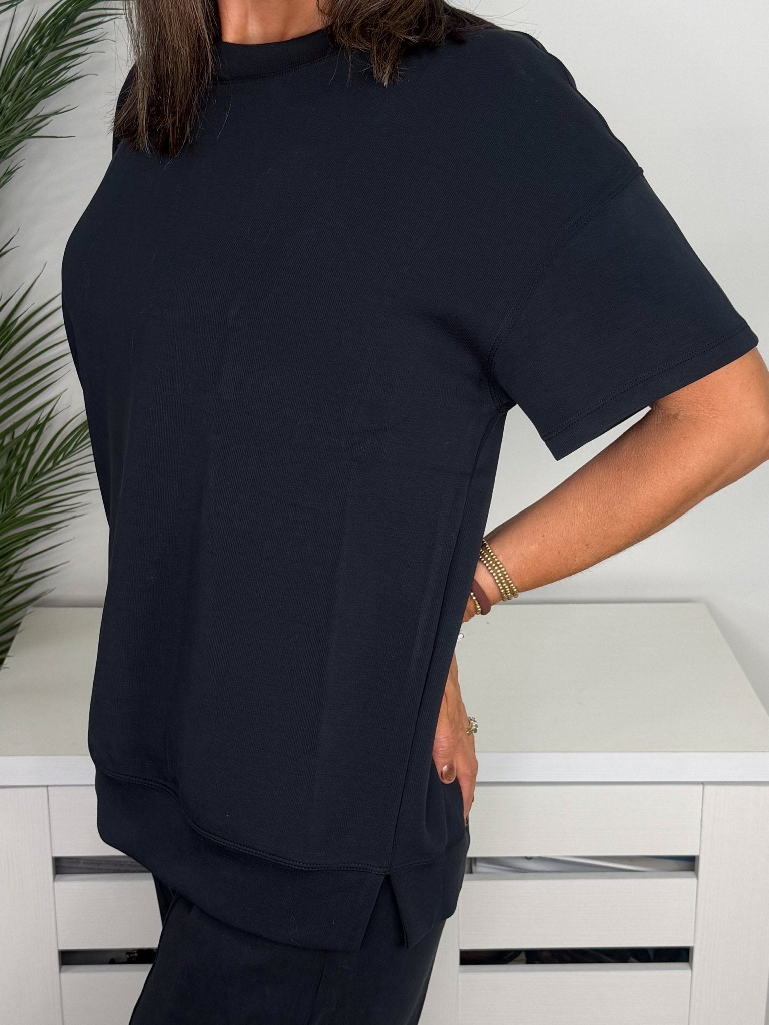 Sofie Soft Everyday Short Sleeve Top & Long Lounge Pant Set - Jessi Jayne Boutique