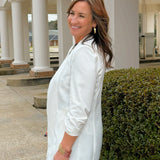 Clean Cut White Blazer