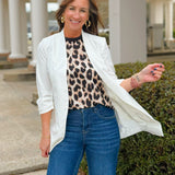 Clean Cut White Blazer