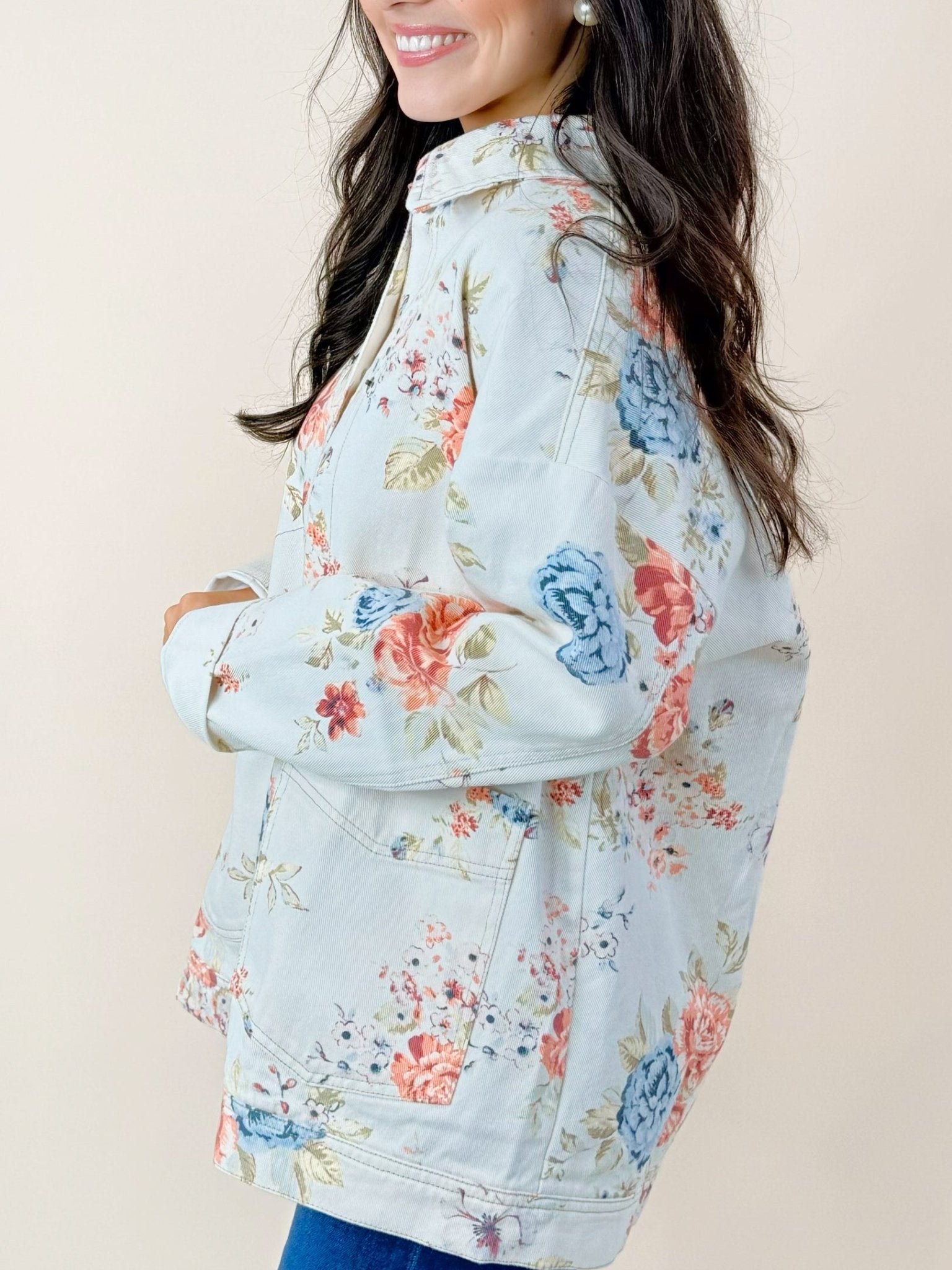 Heirloom Garden Denim Jacket - Jessi Jayne Boutique