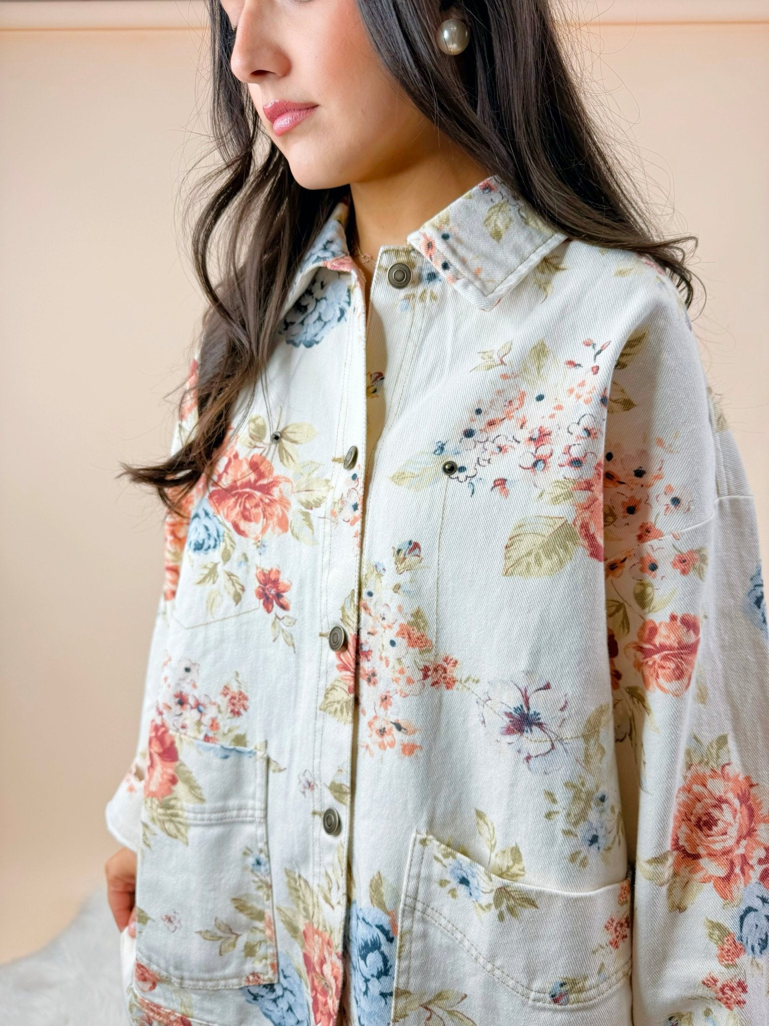 Heirloom Garden Denim Jacket - Jessi Jayne Boutique