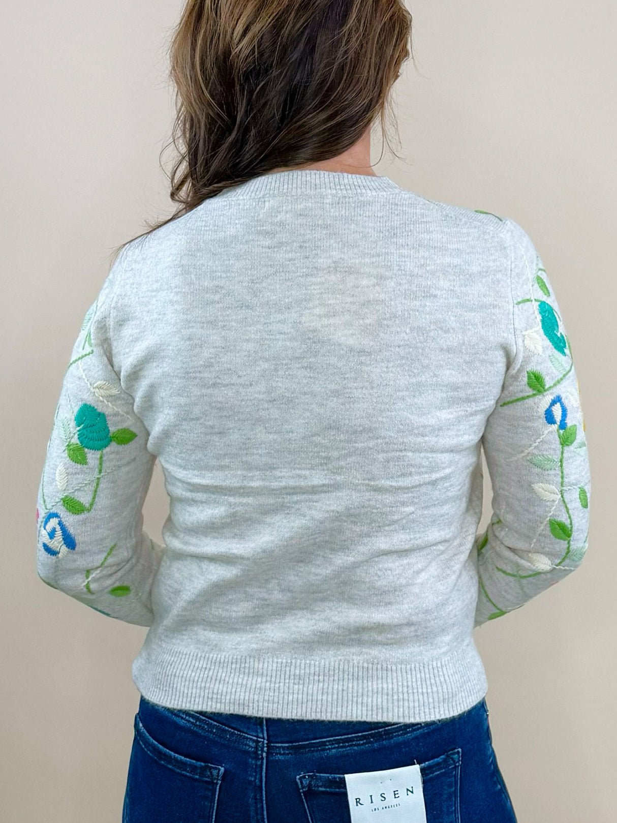 Jeweled Garden Embroidered Cardigan - Jessi Jayne Boutique