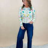 Jeweled Garden Embroidered Cardigan - Jessi Jayne Boutique