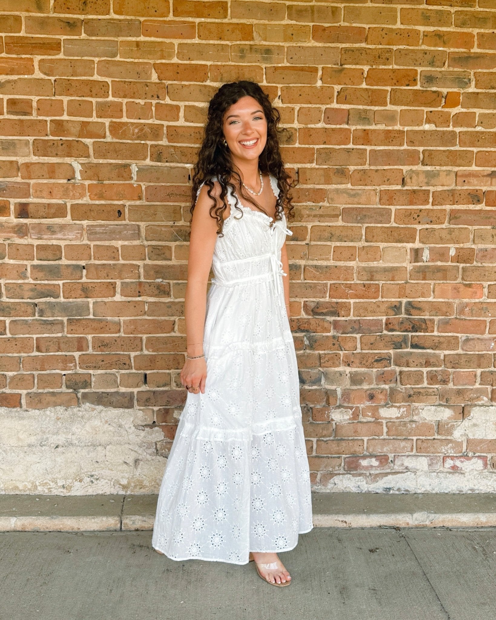 Daisy Dreams Eyelet Maxi Dress - Jessi Jayne Boutique