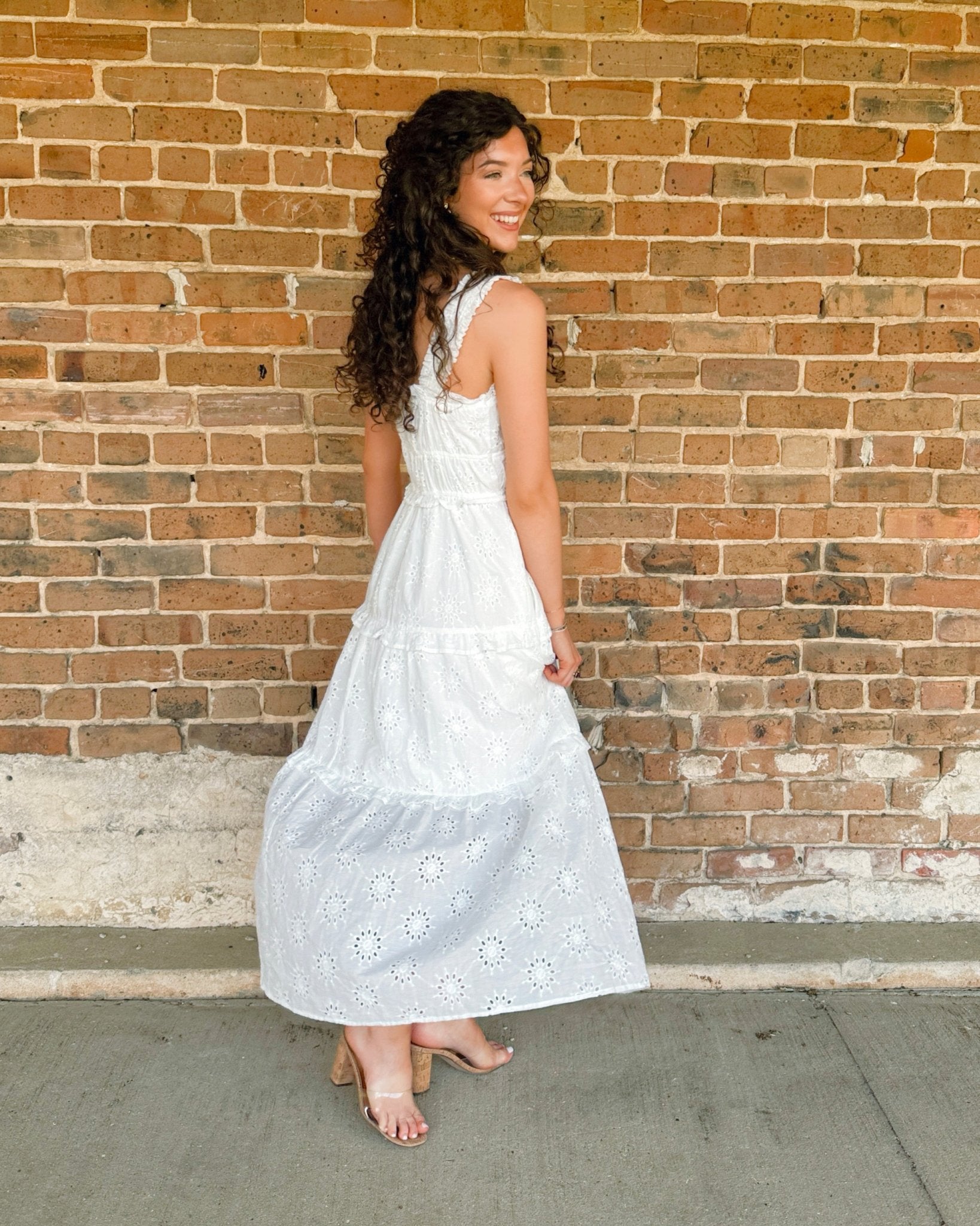 Daisy Dreams Eyelet Maxi Dress - Jessi Jayne Boutique