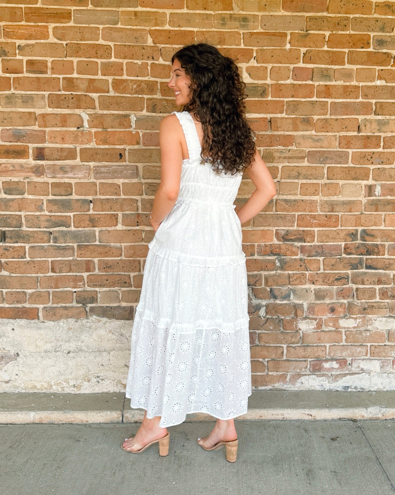 Daisy Dreams Eyelet Maxi Dress - Jessi Jayne Boutique