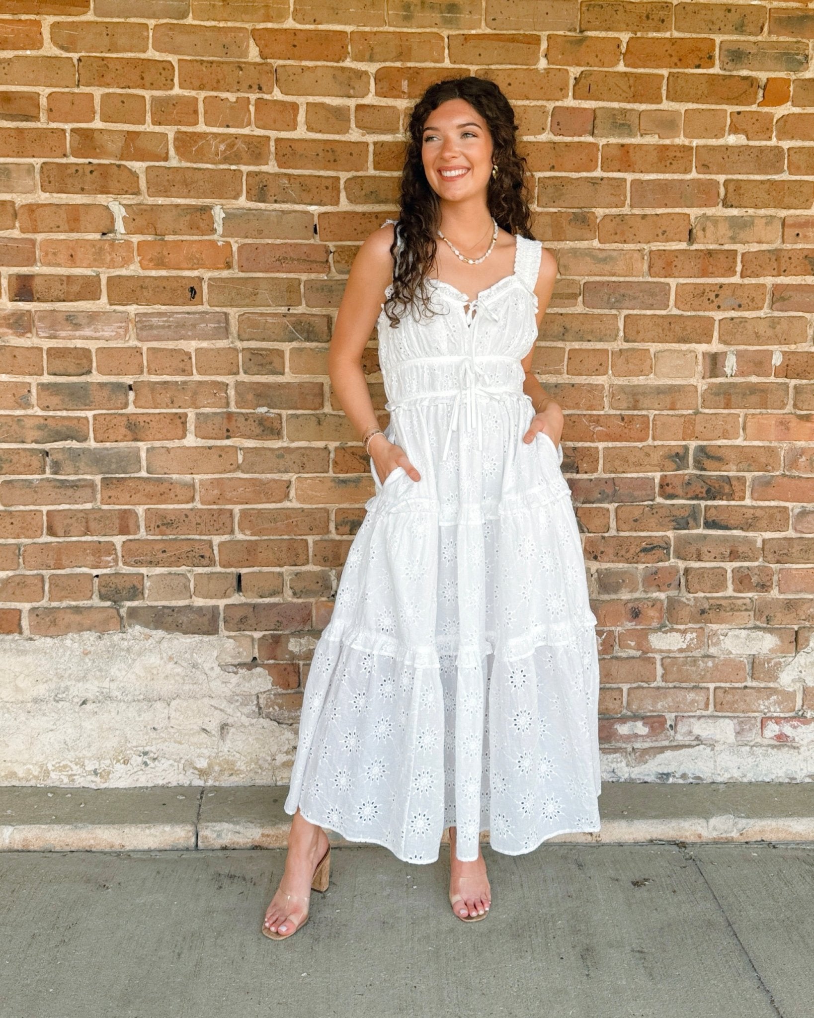 Daisy Dreams Eyelet Maxi Dress - Jessi Jayne Boutique
