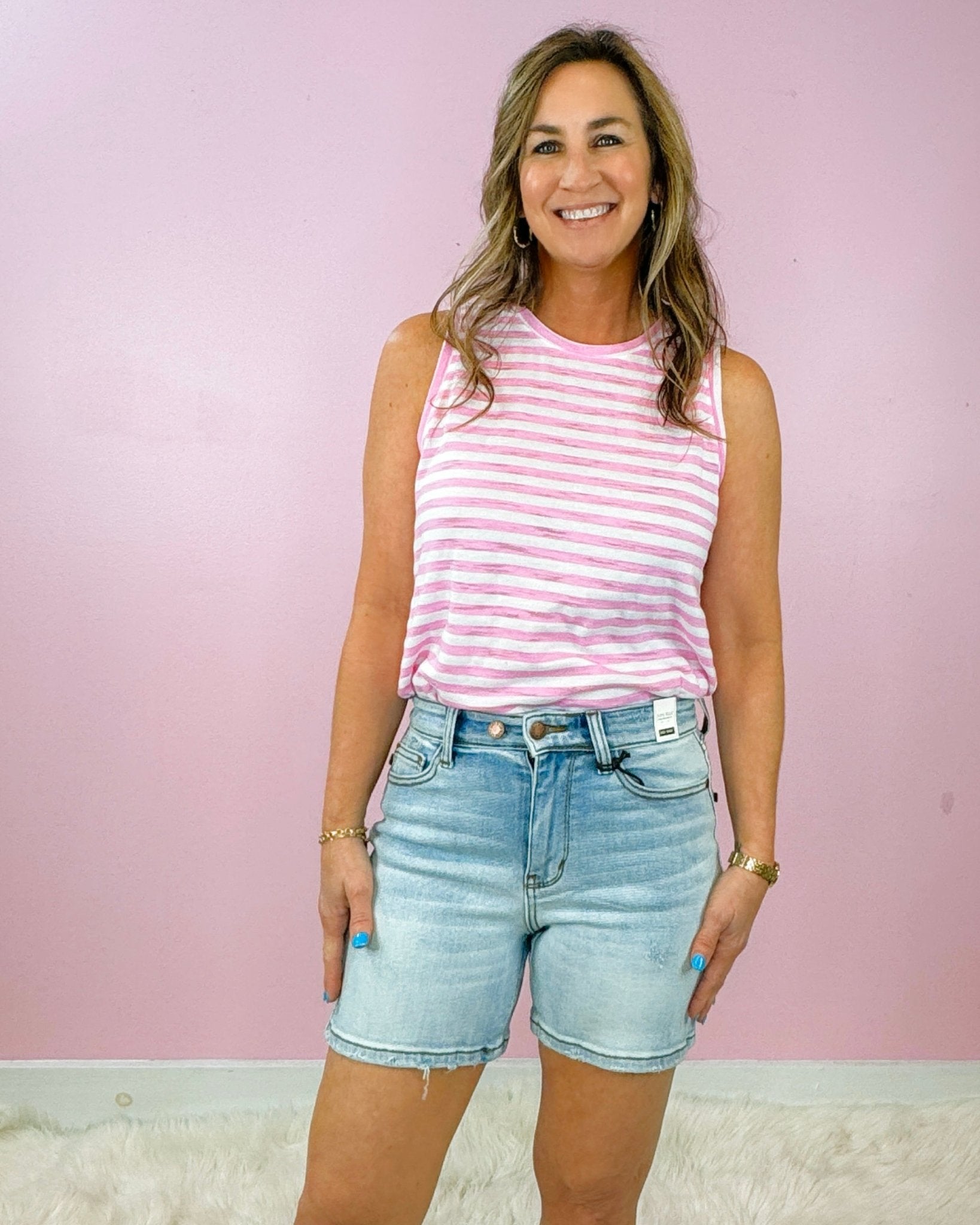 Judy Blue Double Button Perfect Fit Shorts - Jessi Jayne Boutique