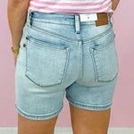 Judy Blue Double Button Perfect Fit Shorts - Jessi Jayne Boutique