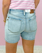 Judy Blue Double Button Perfect Fit Shorts - Jessi Jayne Boutique