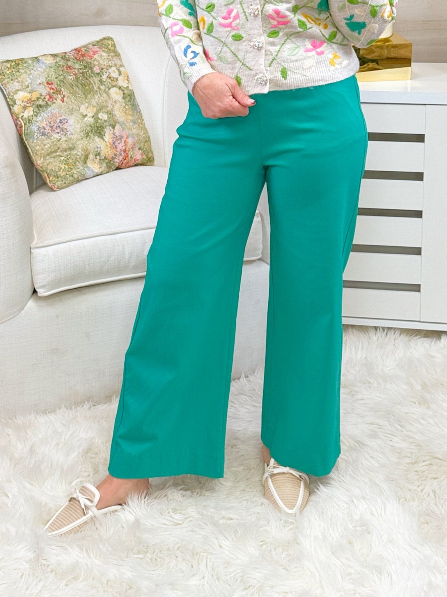 Bright Days Cropped Wide Leg Pant - Jessi Jayne Boutique