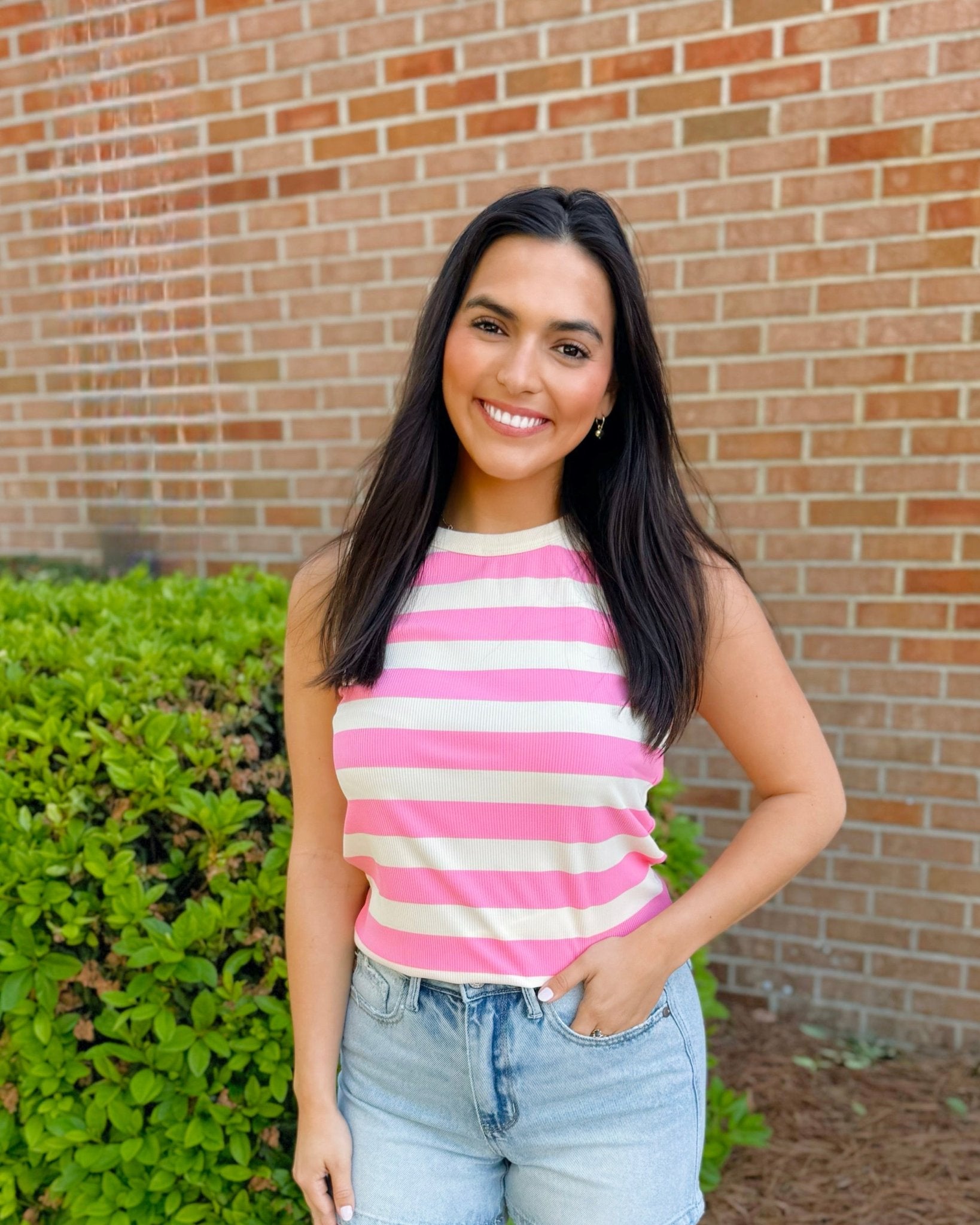 Bubblegum Racer Tank - Jessi Jayne Boutique