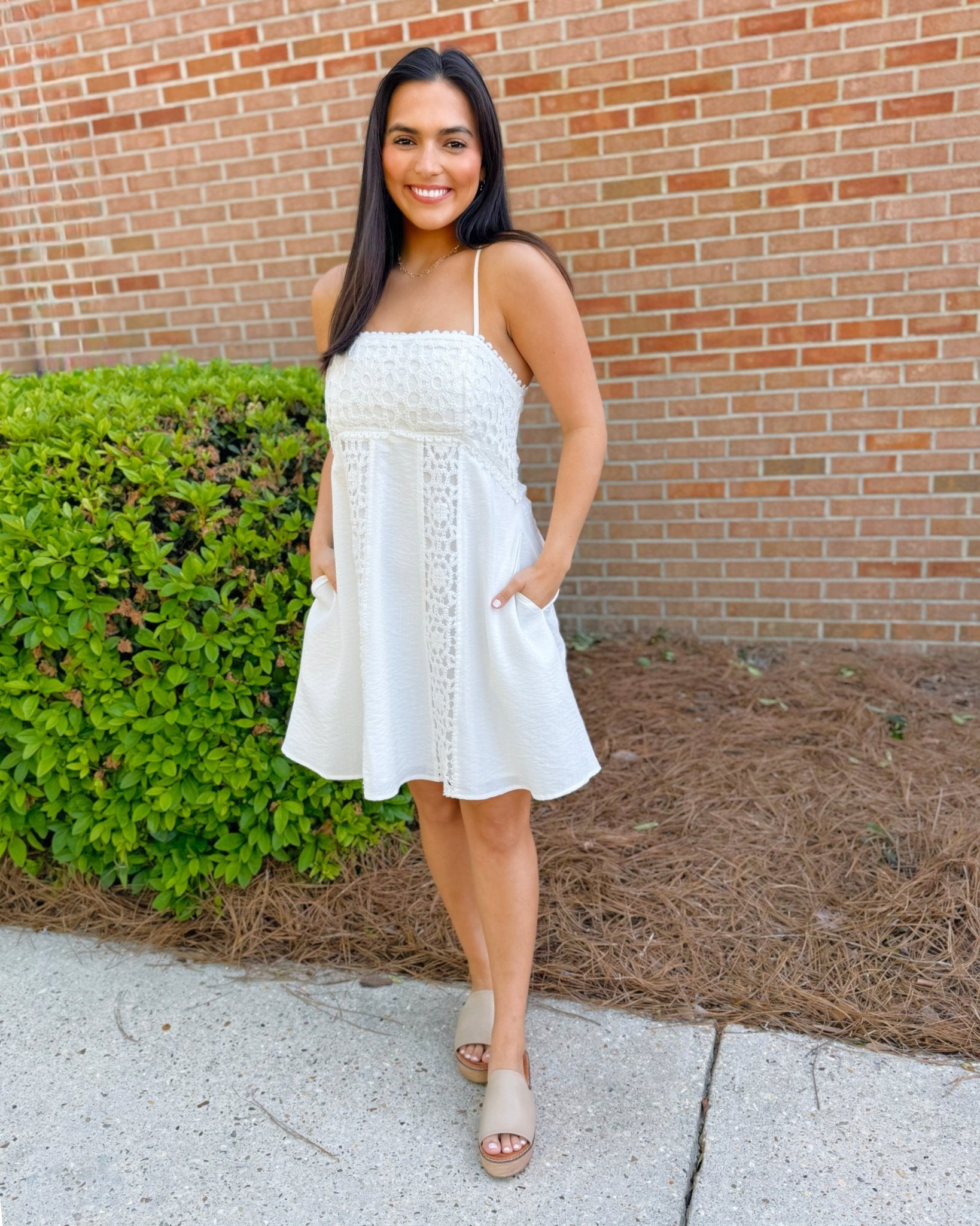 Lace & Linen Daydream Dress - Jessi Jayne Boutique