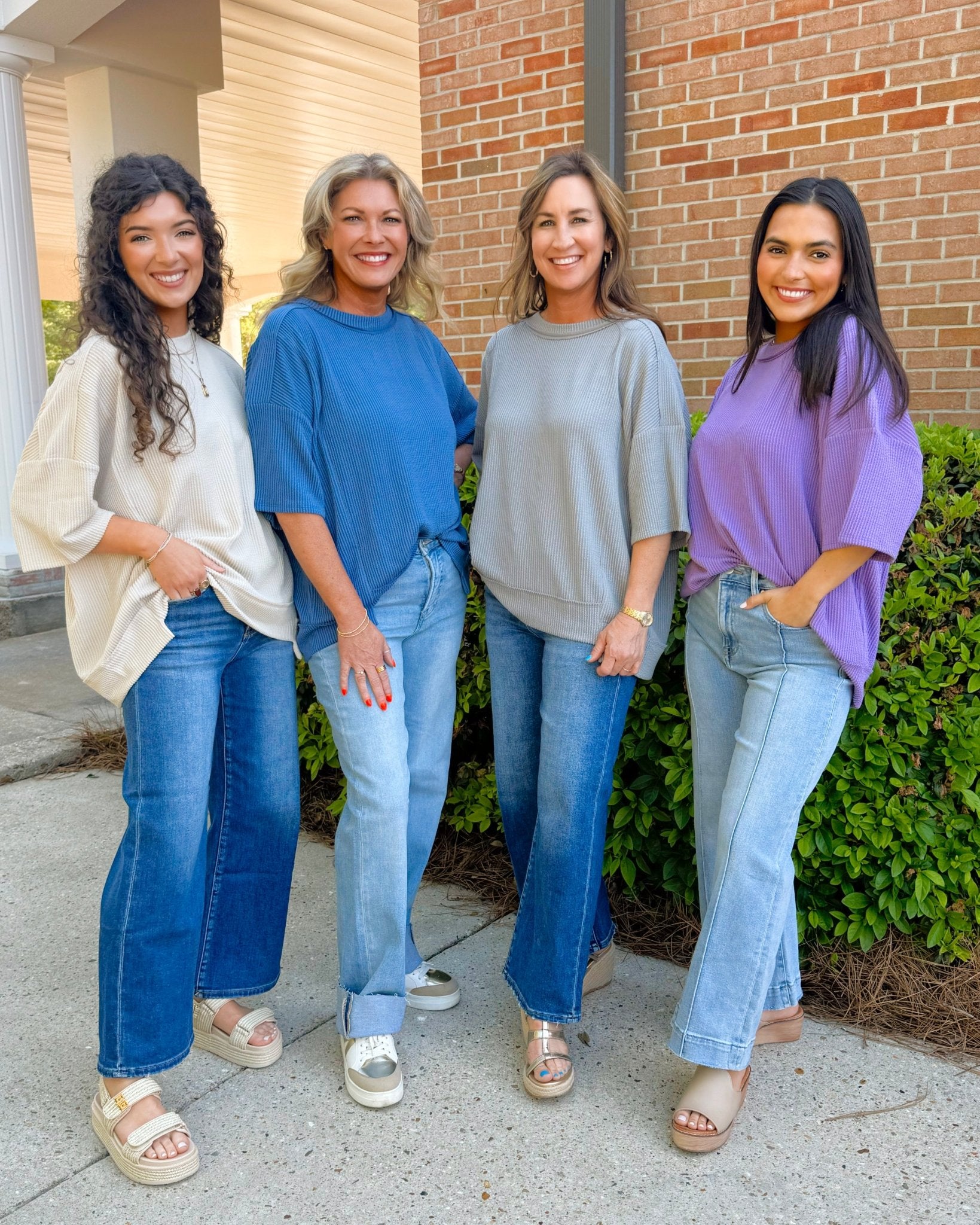 Waffle Weekend Oversized Top - Jessi Jayne Boutique