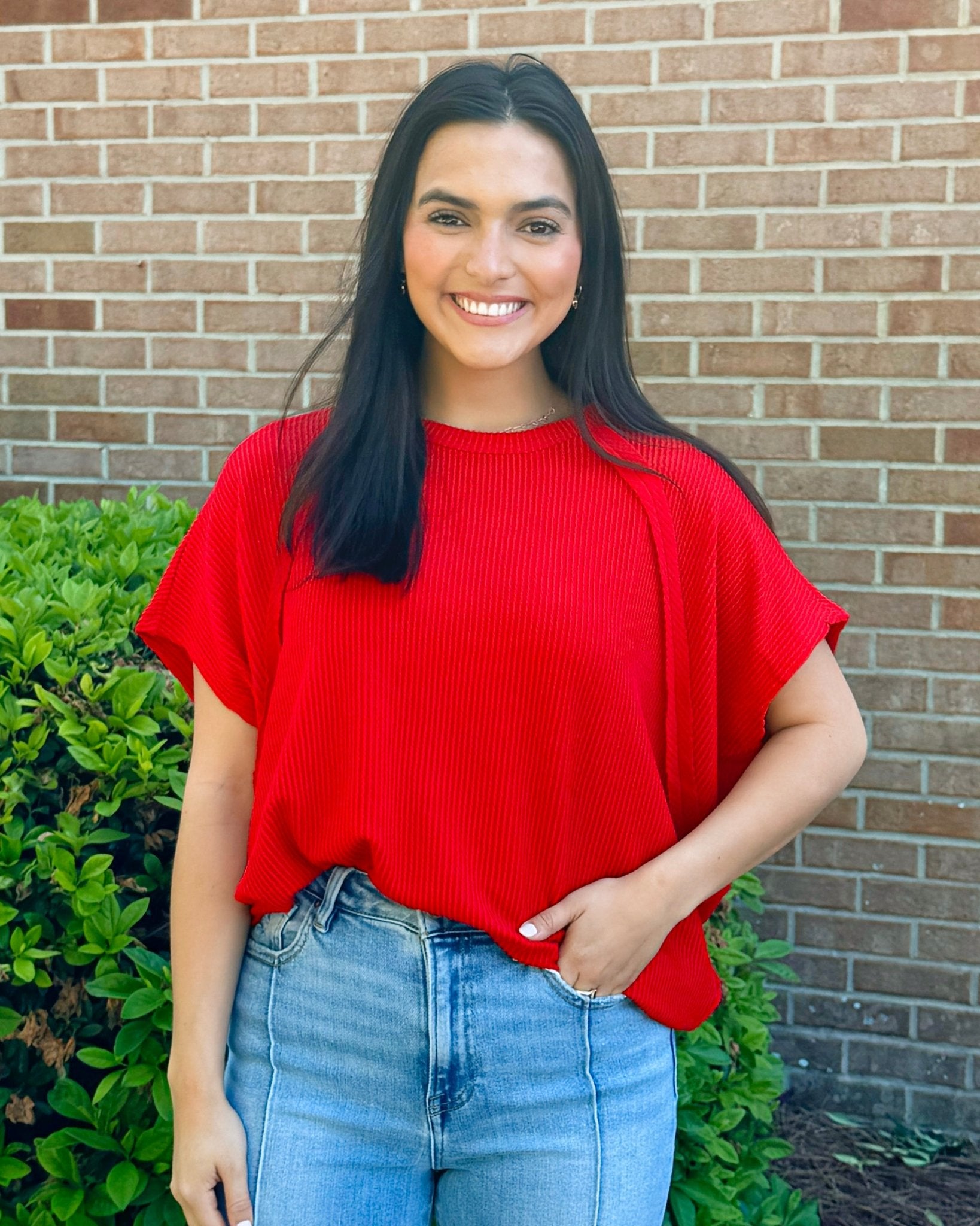Just In Time Ribbed Top - Jessi Jayne Boutique