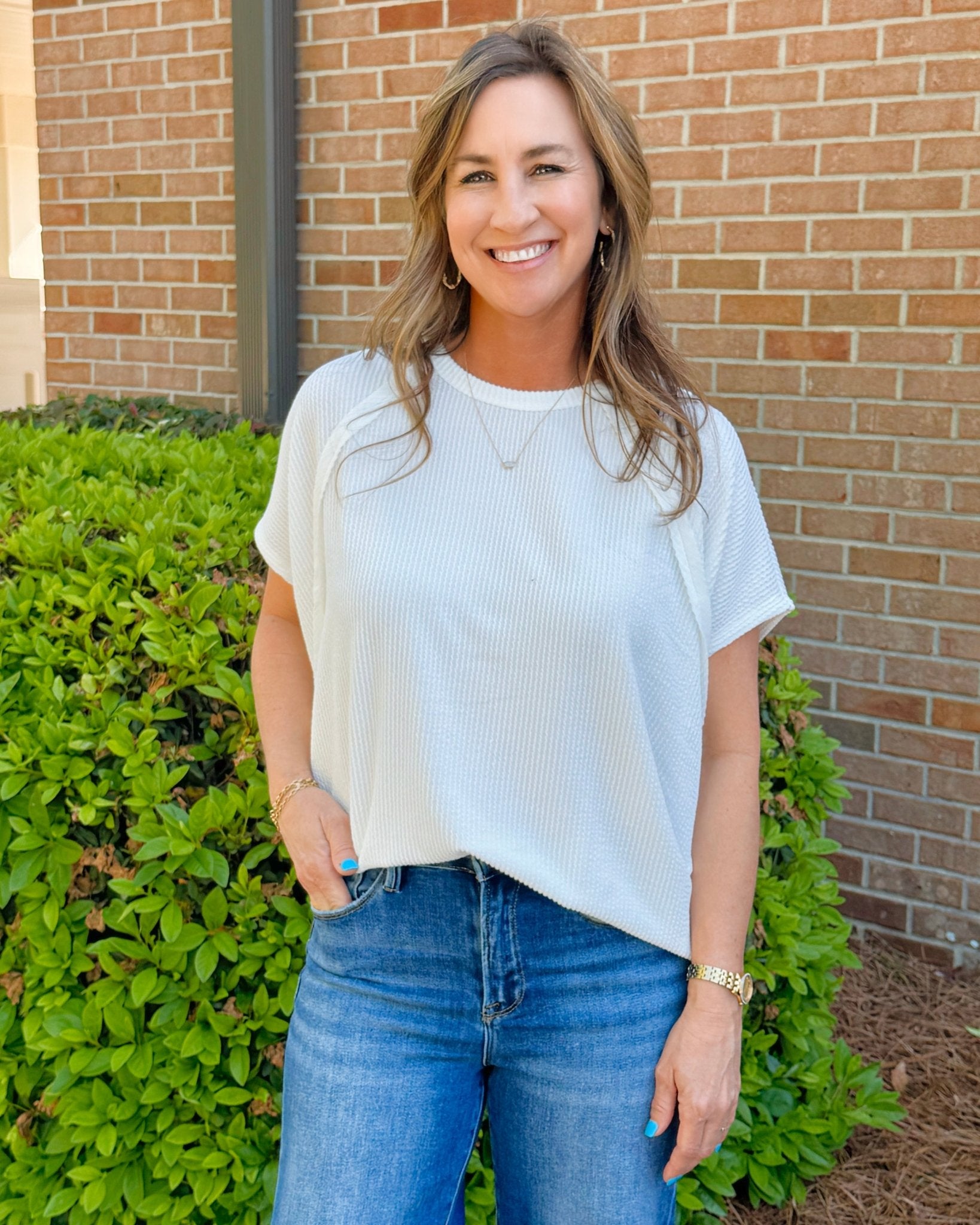 Just In Time Ribbed Top - Jessi Jayne Boutique