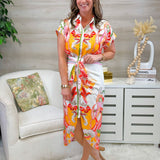 Painted Garden Button Down Dress - Jessi Jayne Boutique