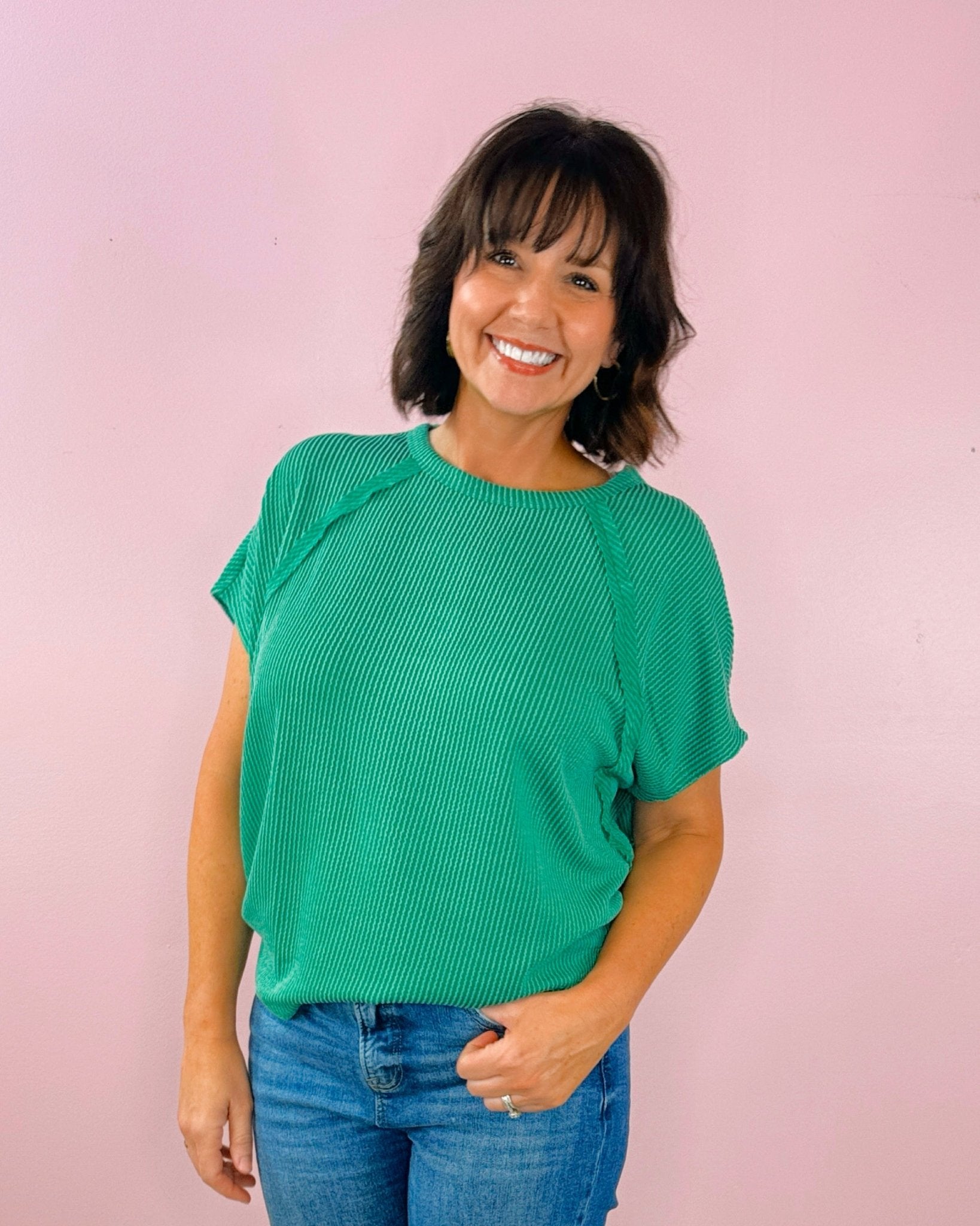 Just In Time Ribbed Top - Jessi Jayne Boutique