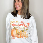 Pumpkin Season Sweet Bow Long Sleeve Top - Jessi Jayne Boutique