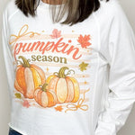 Pumpkin Season Sweet Bow Long Sleeve Top - Jessi Jayne Boutique