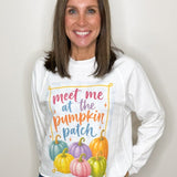 Meet Me at the Pumpkin Patch Rainbow Long Sleeve Top - Jessi Jayne Boutique