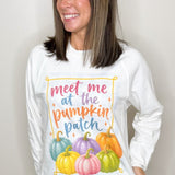 Meet Me at the Pumpkin Patch Rainbow Long Sleeve Top - Jessi Jayne Boutique