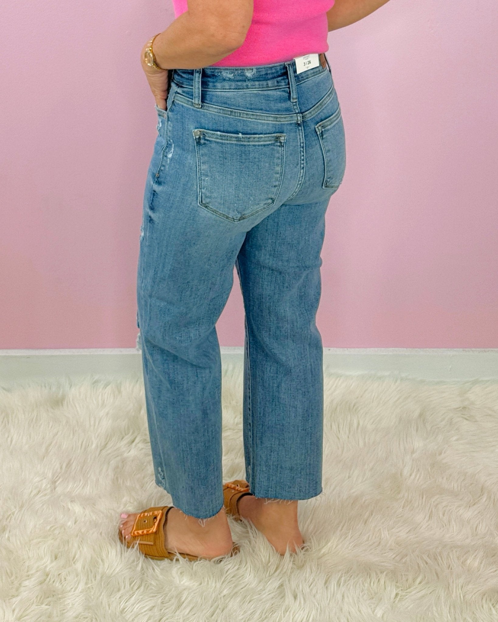 Judy Blue Coastal Edge Crop High Waist Wide Leg Jeans - Jessi Jayne Boutique