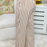Café Stripe Wide Leg Pants - Jessi Jayne Boutique