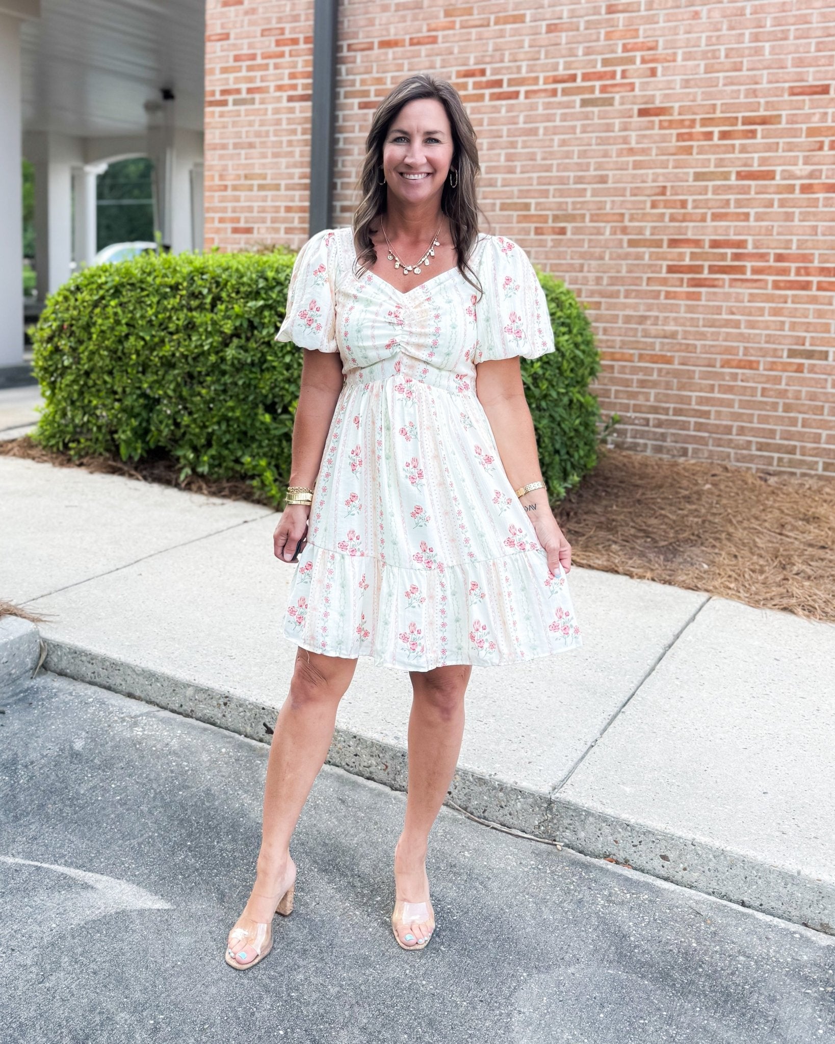 Strawberry Fields Floral Mini Dress - Jessi Jayne Boutique
