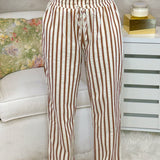 Café Stripe Wide Leg Pants - Jessi Jayne Boutique