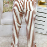 Café Stripe Wide Leg Pants - Jessi Jayne Boutique