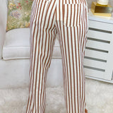 Café Stripe Wide Leg Pants - Jessi Jayne Boutique