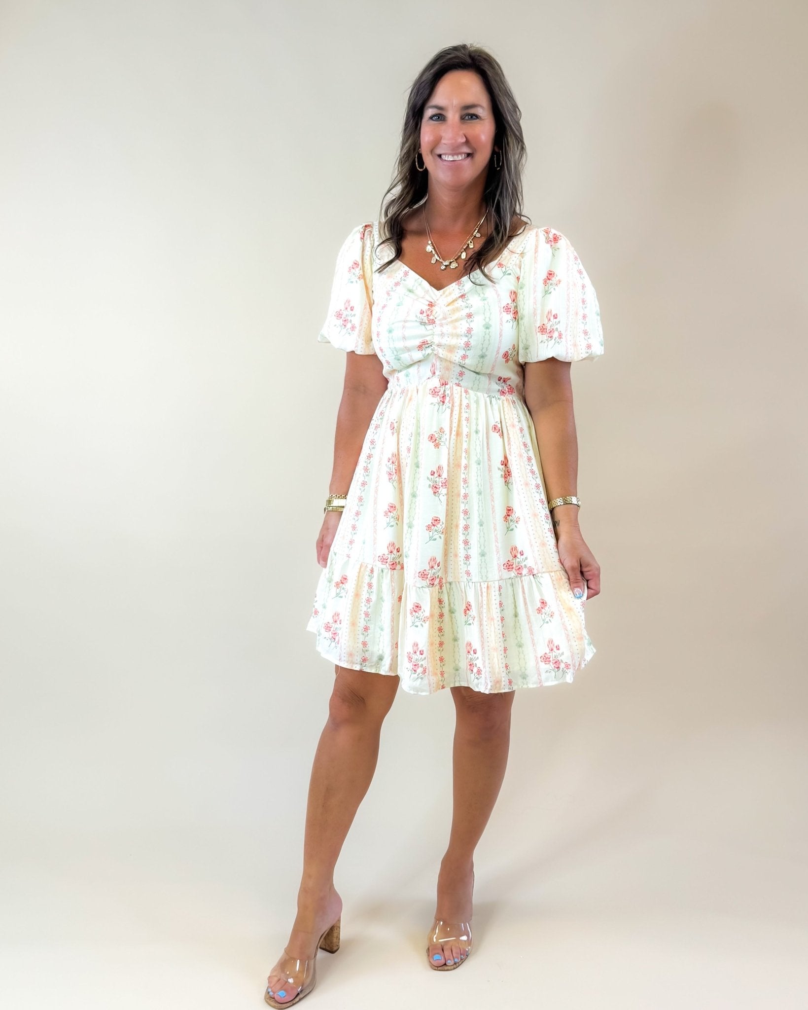 Strawberry Fields Floral Mini Dress - Jessi Jayne Boutique