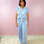Bluebell Lace Trim Lounge Set - Jessi Jayne Boutique