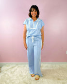 Bluebell Lace Trim Lounge Set - Jessi Jayne Boutique