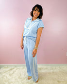 Bluebell Lace Trim Lounge Set - Jessi Jayne Boutique