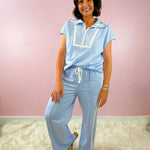 Bluebell Lace Trim Lounge Set - Jessi Jayne Boutique