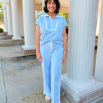 Bluebell Lace Trim Lounge Set - Jessi Jayne Boutique