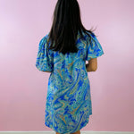 Blue Mirage Paisley Tunic Dress - Jessi Jayne Boutique
