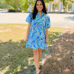 Blue Mirage Paisley Tunic Dress - Jessi Jayne Boutique